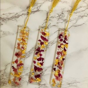 Resin bookmarks set of 3